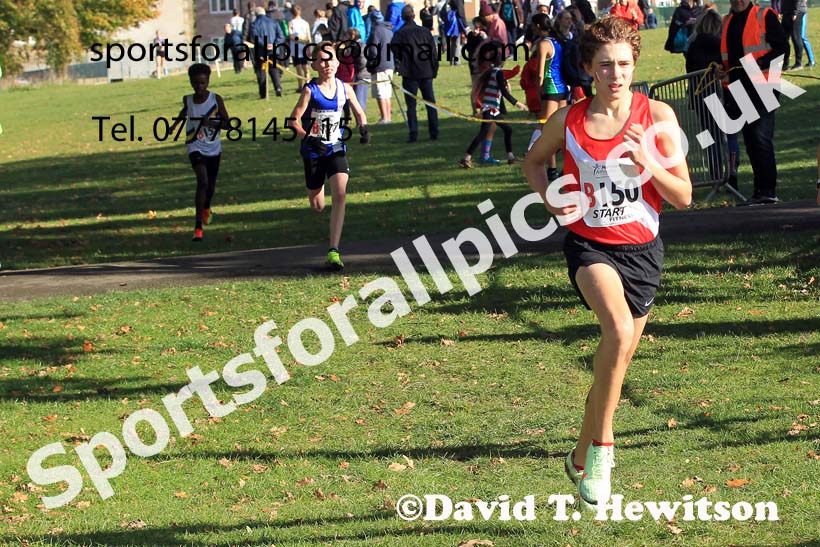 Boys under-15s 2022 Northern Cross Country Relays, Graves Park, Sheffield. Photo: David T. Hewitson/Sports for All Pics